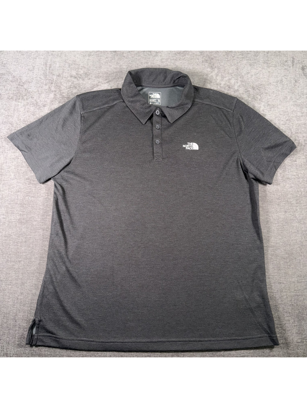 The North Face Men's XL FlashDry Polo Shirt in Dark Gray